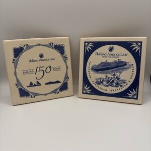 Holland America Line 150 years Commemorative Coasters